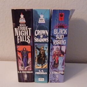 C.S. Friedman Fantasy The Trilogy Crown of Shadows Black Sun Rising